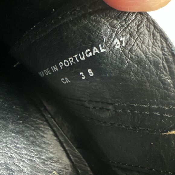 Dansko Vintage Platform Bootie Brown Tan Leather Laces Side Zip Womens 37 US 6.5 - Picture 8 of 14